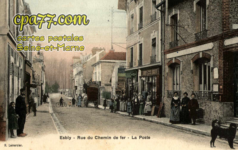 Esbly (Seine-et-Marne) - Rue du Chemin de Fer – La Poste