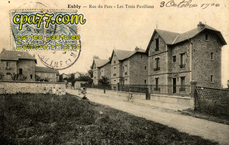 Esbly (Seine-et-Marne) - Rue du Parc – Les Trois Pavillons