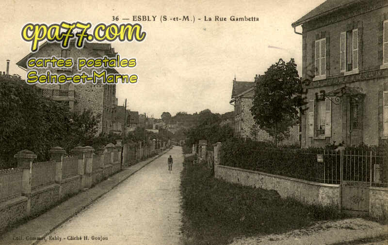 Esbly (Seine-et-Marne) - La Rue Gambetta