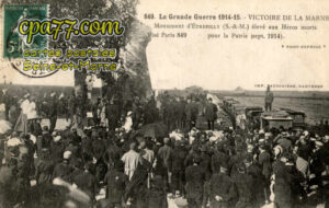 Étrépilly (Seine-et-Marne) - La Grande Guerre 1914-15 – Victoire de la Marne – Monument d&rsquo;Etrepilly  élevé aux morts pour la Patrie (sept. 1914)