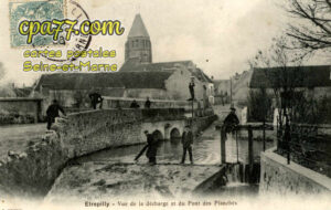 Étrépilly (Seine-et-Marne) - Vue de la décharge et du Pont des Planches