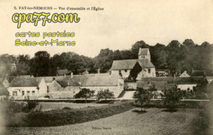 Fay Lès Nemours (Seine-et-Marne) - Vue d&rsquo;ensemble et l&rsquo;Eglise