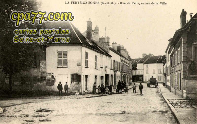 La Ferté Gaucher (Seine-et-Marne) - Rue de Paris, entrée de la Ville