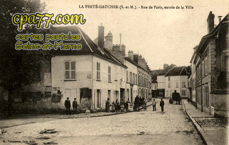 La Ferté Gaucher (Seine-et-Marne) - Rue de Paris, entrée de la Ville