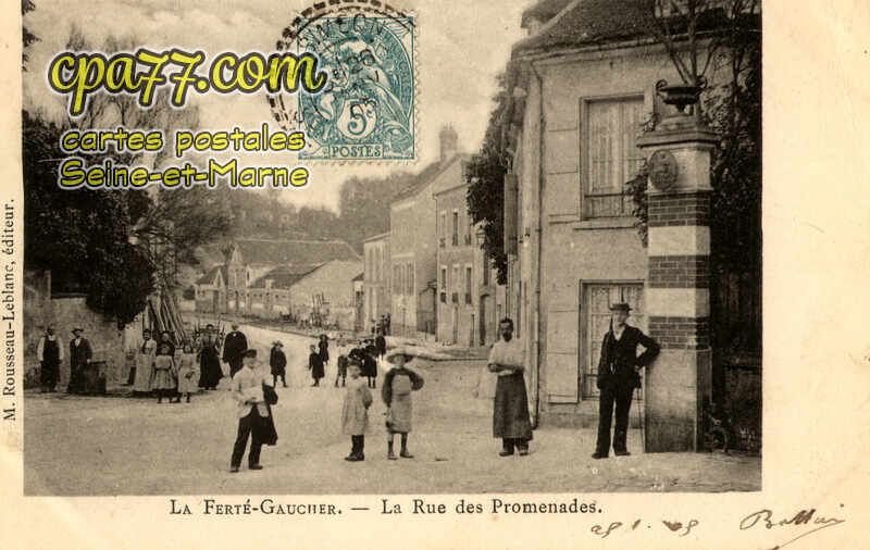 La Ferté Gaucher (Seine-et-Marne) - La Rue des Promenades