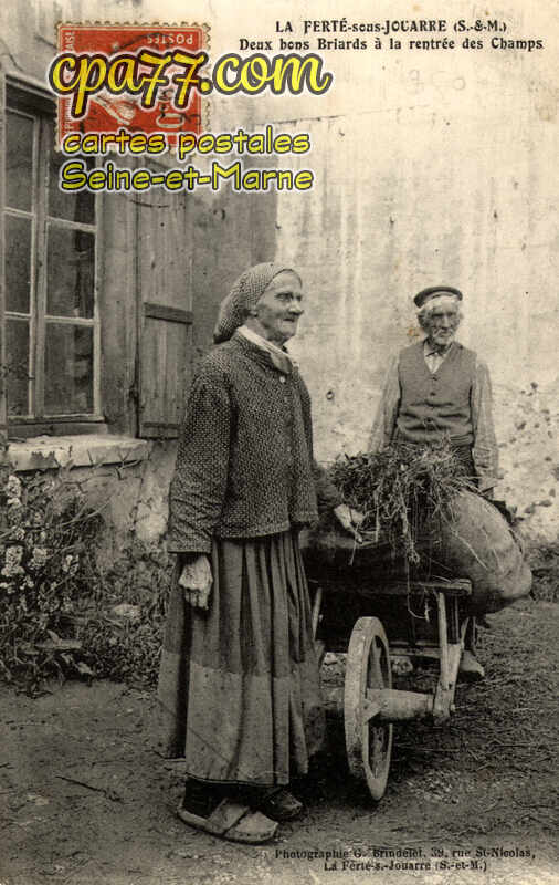 La Ferté Sous Jouarre (Seine-et-Marne) - Deux bons Briards à la rentrée des Champs