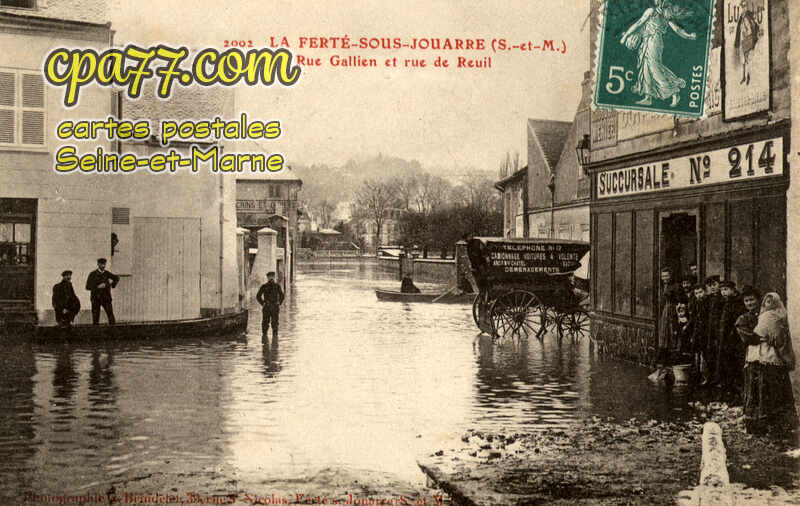 La Ferté Sous Jouarre (Seine-et-Marne) - Rue Gallien et rue de Reuil