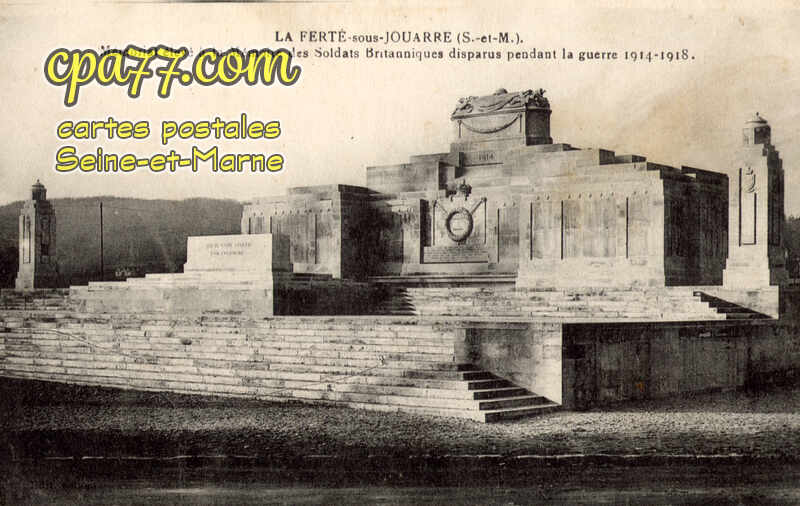 La Ferté Sous Jouarre (Seine-et-Marne) - Mémorial élévé à la Mémoire des Soldats Britanniques disparus pendant la guerre 1914-1918