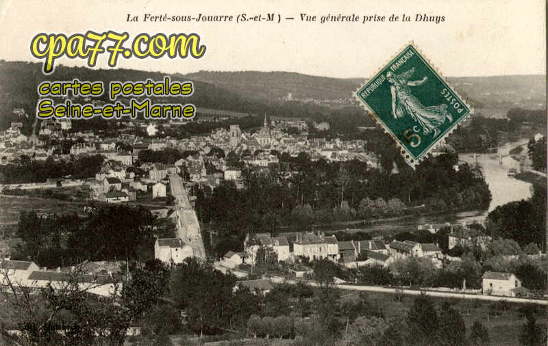 La Ferté Sous Jouarre (Seine-et-Marne) - Vue généraleprise de la Dhuys