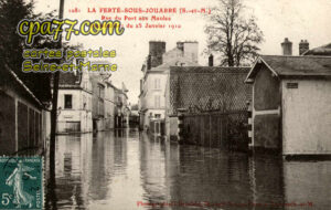 La Ferté Sous Jouarre (Seine-et-Marne) - Rue du Port aux Meules – Inondations du 25 Janvier 1910