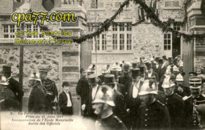 La Ferté Sous Jouarre (Seine-et-Marne) - Fête du 25 Juin 1911 – Inauguration de l&rsquo;Ecole Maternelle – Sortie des Officiels