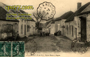 Flagy (Seine-et-Marne) - Route Monte à Regret