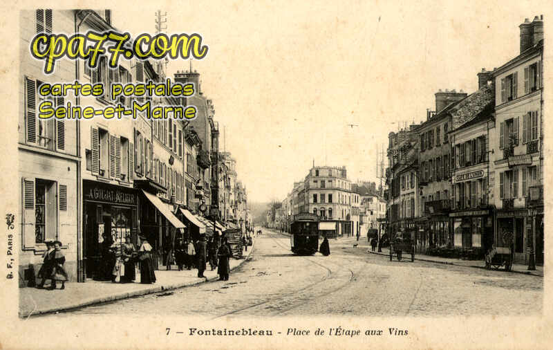Fontainebleau (Seine-et-Marne) - Place de l&rsquo;Etape-aux-Vins