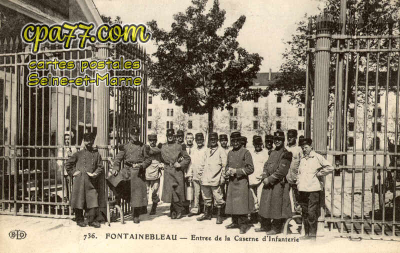 Fontainebleau (Seine-et-Marne) - Entrée de la Caserne d&rsquo;Infanterie
