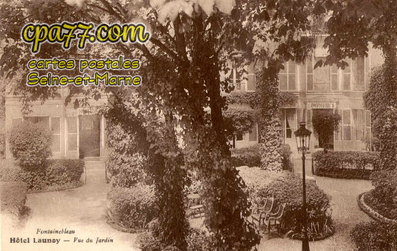 Fontainebleau (Seine-et-Marne) - Hôtel Launoy – Vue du Jardin