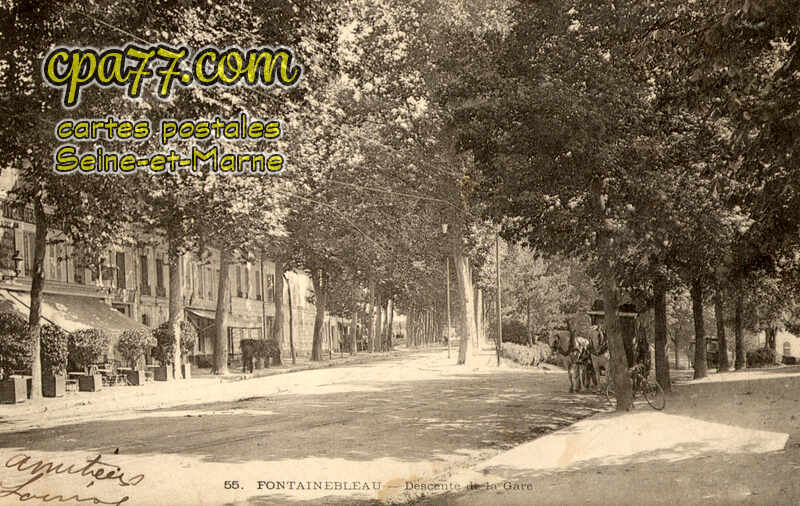 Fontainebleau (Seine-et-Marne) - Descente de la Gare