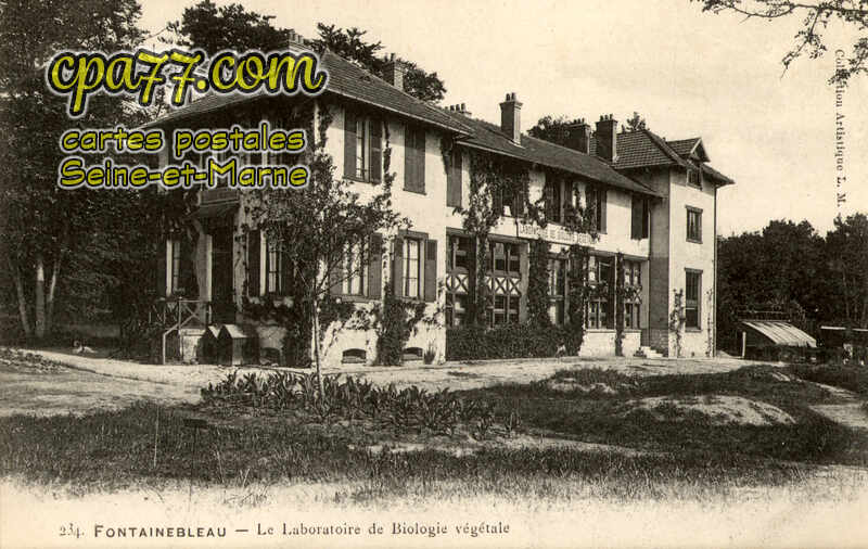 Fontainebleau (Seine-et-Marne) - Le Laboratoire de Biologie végétale