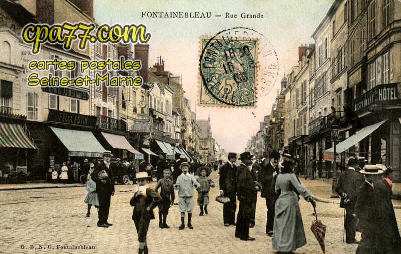 Fontainebleau (Seine-et-Marne) - Rue Grande