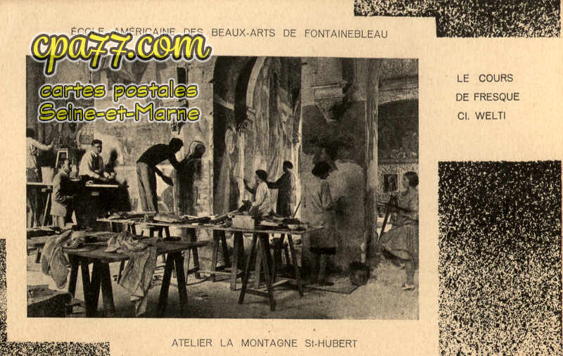 Fontainebleau (Seine-et-Marne) - Ecole Américaine des Beaux-Arts – Atelier La Montagne St-Hubert