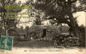 Fontainebleau (Seine-et-Marne) - Forêt de Fontainebleau – Hutte de Bûcherons