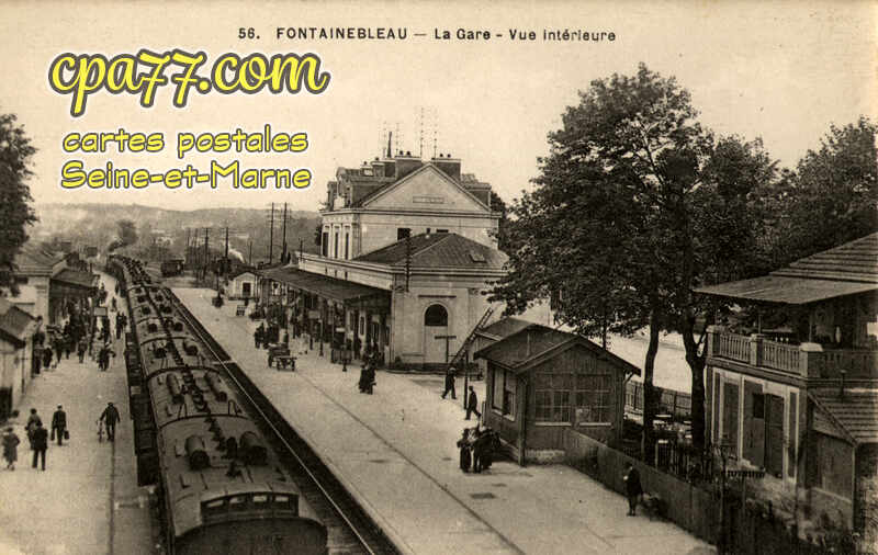 Fontainebleau (Seine-et-Marne) - La Gare – Vue intérieure