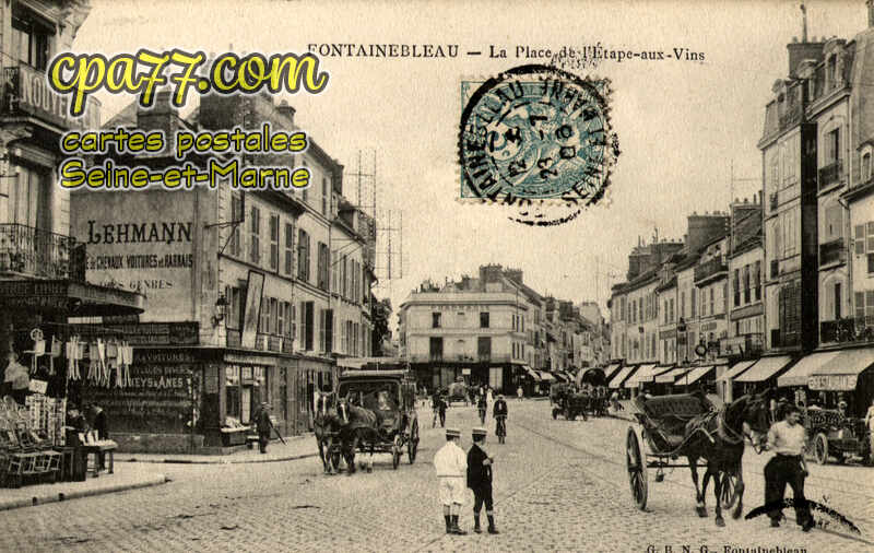 Fontainebleau (Seine-et-Marne) - La Place de l&rsquo;Etape-aux-Vins
