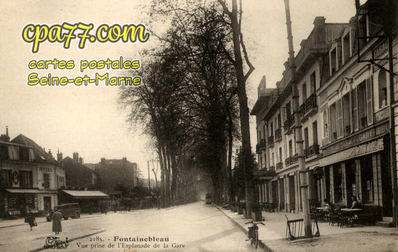 Fontainebleau (Seine-et-Marne) - Vue prise de l&rsquo;Esplanade de la gare