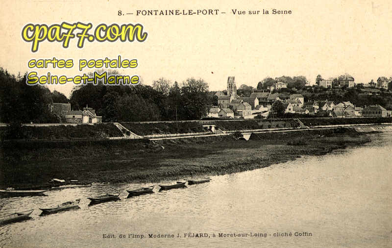 Fontaine Le Port (Seine-et-Marne) - Vue sur la Seine