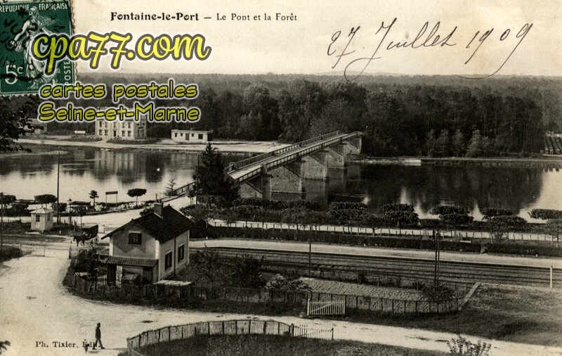 Fontaine Le Port (Seine-et-Marne) - Le Pont et la Forêt