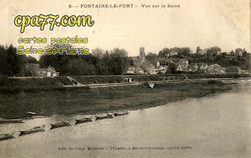 Fontaine Le Port (Seine-et-Marne) - Vue sur la Seine