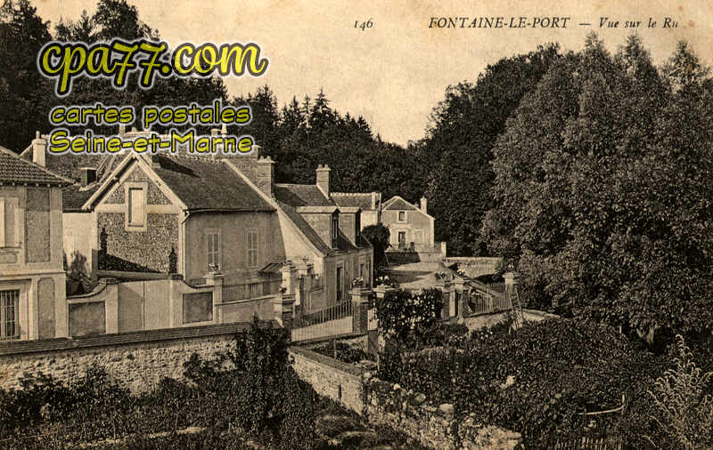 Fontaine Le Port (Seine-et-Marne) - Vue sur le Ru