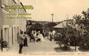 Fontaine Le Port (Seine-et-Marne) - Les Jardins du Restaurant Godin