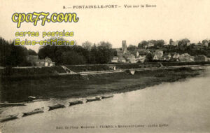 Fontaine Le Port (Seine-et-Marne) - Vue sur la Seine
