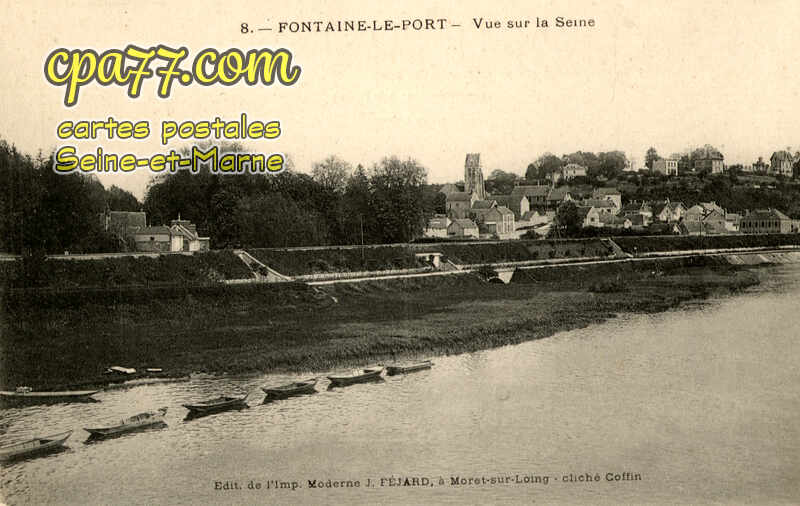 Fontaine Le Port (Seine-et-Marne) - Vue sur la Seine