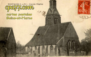 Fontains (Seine-et-Marne) - Vue de L&rsquo;Eglise