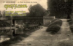 La Genevraye (Seine-et-Marne) - Le Pont du Canal du Loing