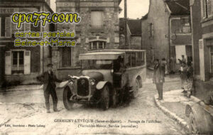 Germigny L'évêque (Seine-et-Marne) - Passage de l’autobus (Varreddes-Meaux, Service journalier)