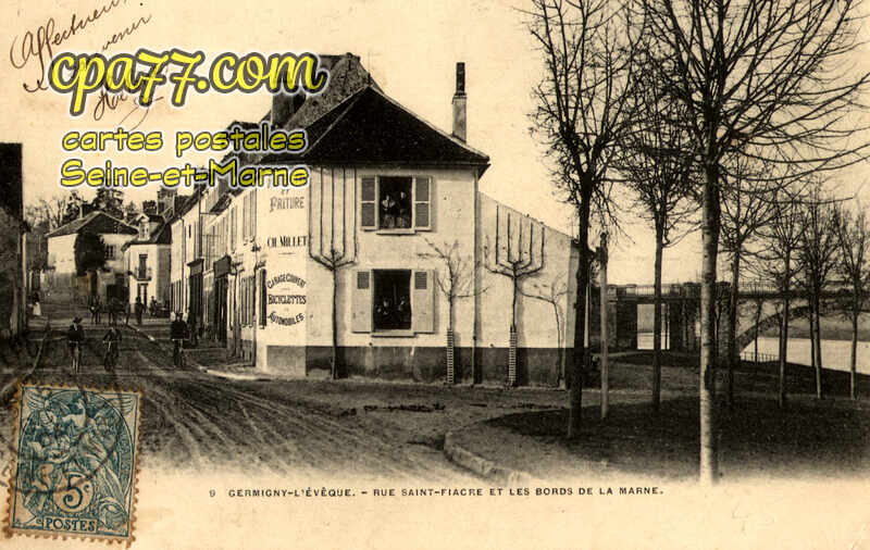 Germigny L'évêque (Seine-et-Marne) - Rue Saint-Fiacre et les Bords de la Marne