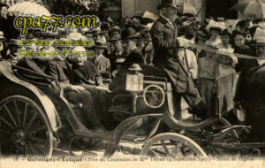 Germigny L'évêque (Seine-et-Marne) - Fête du Centenaire de Mme Doyen ( 9 Septembre 1907 ) – Sortie de l&rsquo;Eglise