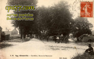 Gironville (Seine-et-Marne) - Carrefour, Route de Beaumont