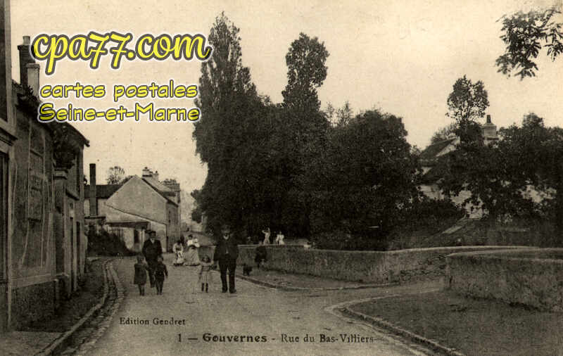 Gouvernes (Seine-et-Marne) - Rue du Bas-Villiers