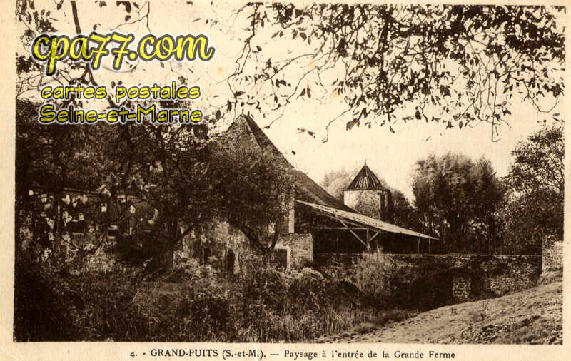 Grandpuits Bailly Carrois (Seine-et-Marne) - Paysage à l&rsquo;entrée de la Grande Ferme