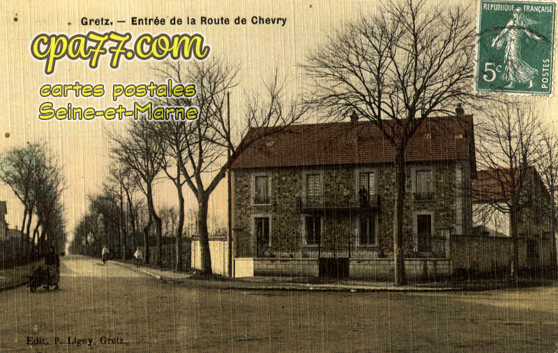 Gretz Armainvilliers (Seine-et-Marne) - Entrée de la Route Chevry