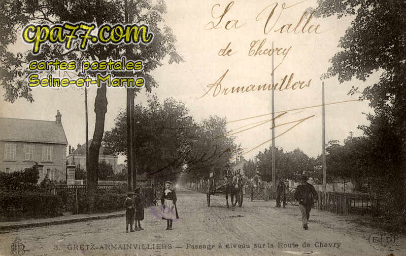 Gretz Armainvilliers (Seine-et-Marne) - Passage à niveau sur la Route de Chevry
