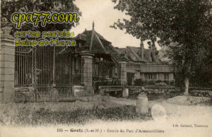 Gretz Armainvilliers (Seine-et-Marne) - Entrée du Parc d&rsquo;Armainvilliers