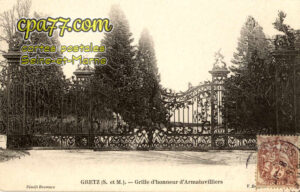 Gretz Armainvilliers (Seine-et-Marne) - Grille d&rsquo;honneur d&rsquo;Armainvilliers