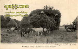 Gretz Armainvilliers (Seine-et-Marne) - La Moisson – Scène Champêtre
