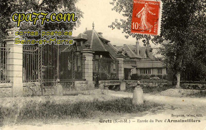 Gretz Armainvilliers (Seine-et-Marne) - Entrée du Parc d&rsquo;Armainvilliers