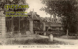 Gretz Armainvilliers (Seine-et-Marne) - Entrée du Parc D&rsquo;Armainvilliers