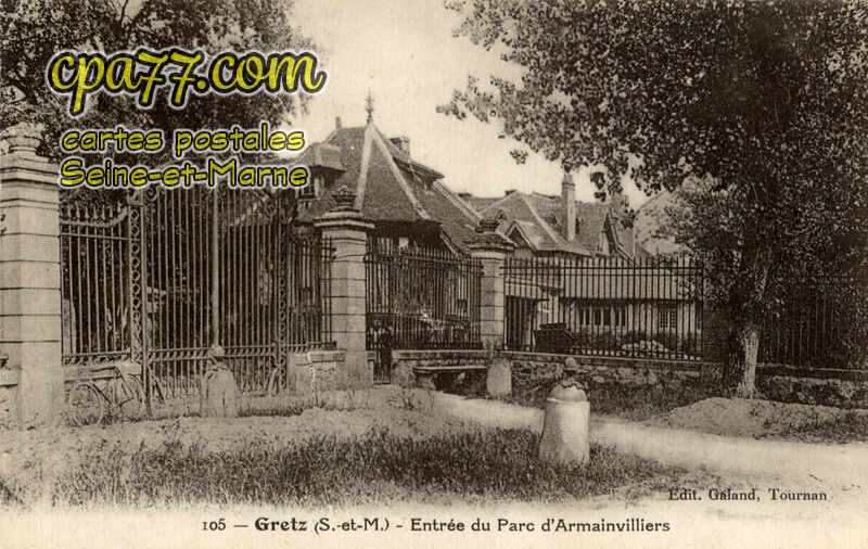 Gretz Armainvilliers (Seine-et-Marne) - Entrée du Parc D&rsquo;Armainvilliers